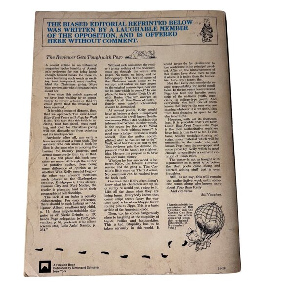 Ten Ever-Lovin Blue-Eyed Years With Pogo-1959 By Walt Kelly Paperback Cartoons - Picture 6 of 16